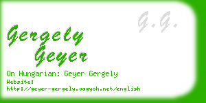 gergely geyer business card